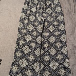 Cato Black and Gray Geometric Jumpsuit